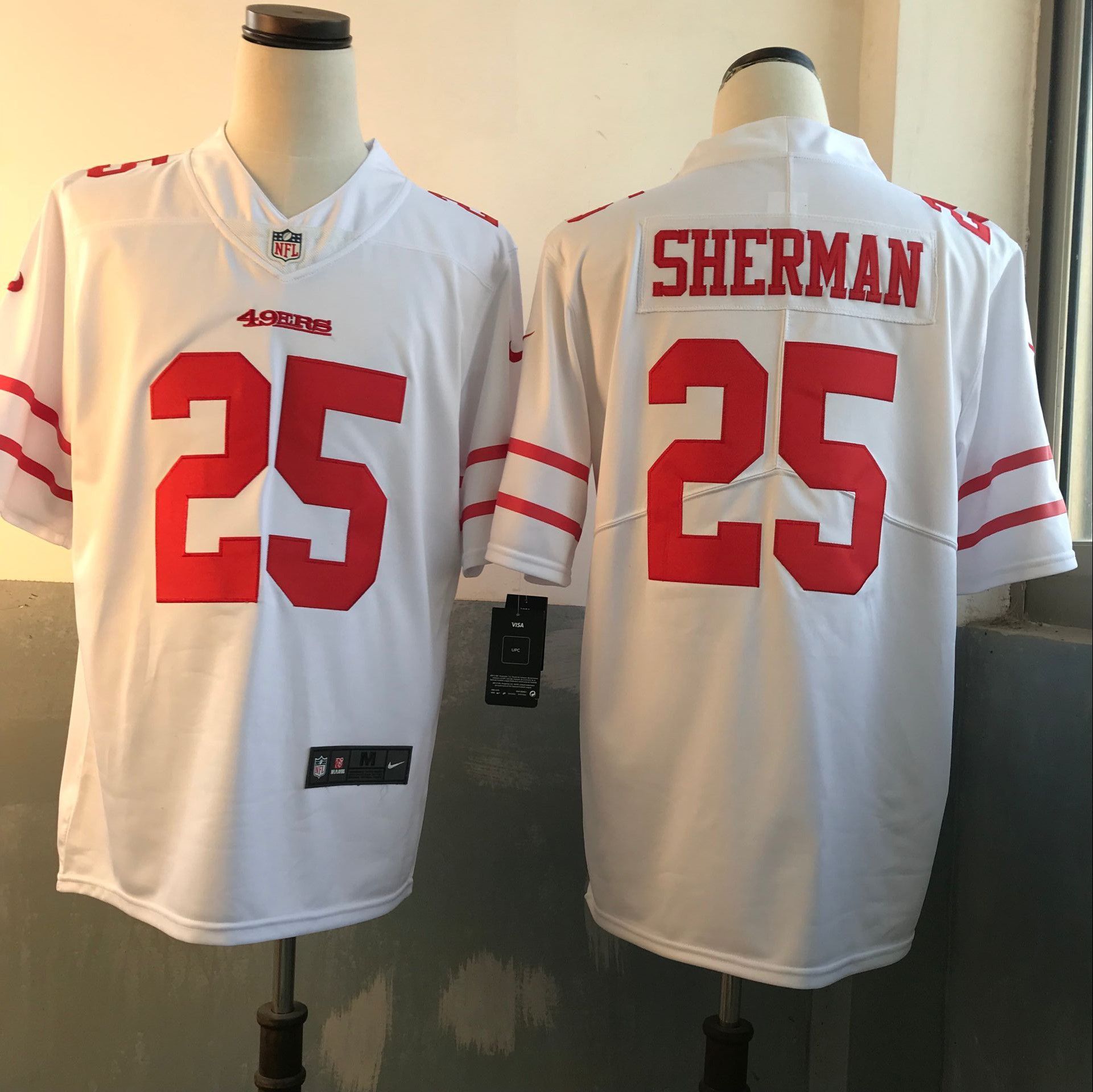 Men San Francisco 49ers #25 Sherman White Nike Vapor Untouchable Limited NFL Jerseys
